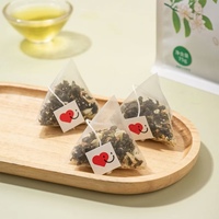 Thé Oolong au Jasmin en Gros Direct Fabricant, Sachets de Thé Triangulaires Savoureux de 115g, 3,5g par Sachet, 30 Sachets au Total, Boîte de Thé