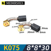 Brosses en carbone haute durabilité 8*8*15/20/25/30mm K075 K174 K254, pièces de rechange pour système d'alimentation en fil de soudeuse Lincoln