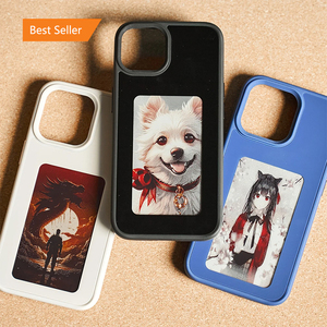 Custodia per telefono <span class=keywords><strong>con</strong></span> schermo elettronico NFC per <span class=keywords><strong>iphone</strong></span> 13 14 15 Pro Max custodia Smart fai da te a prova di shock per telefono personaggio Anime senza <span class=keywords><strong>batteria</strong></span> - Product Image 2