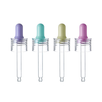 Pipette compte-gouttes en PETG transparent de 20 mm 410 18 mm avec bulbe en caoutchouc de silicone personnalisé, vente en gros