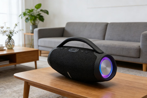 Mini haut-parleur portable BOX3 Mini LED, système audio portable extérieur avec subwoofer, lecteur <span class=keywords><strong>de</strong></span> musique sans fil, haut-parleur RGB - Product Image 4