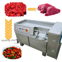 Machine à découper la viande industrielle de Chicago pour poulet congelé, trancheuse à viande, machine à découper le poisson en dés, machine à couper le bœuf en cubes, hachoir à viande automatique