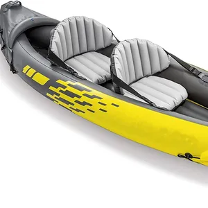 Kayaking, barco inflável cn; fuj lagos e rios onesun hdpe com remos e bomba, caiaque inflável 3.1 - 4m pedal de caiaque, 2 lugares