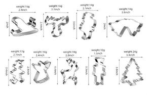 Plusieurs options disponibles moule arbre de Noël en <span class=keywords><strong>acier</strong></span> inoxydable <span class=keywords><strong>emporte</strong></span>-pièces feuilles ensemble de Noël - Product Image 5