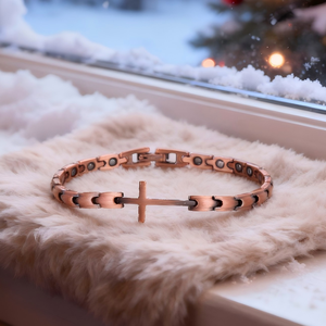 Pulsera Magnética Unisex de Cobre Puro al 99.99% de BioMagnetic Factory, Alivio del Dolor de Artritis, <span class=keywords><strong>Imanes</strong></span> de <span class=keywords><strong>Neodimio</strong></span>, Cadena Ajustable - Product Image 2