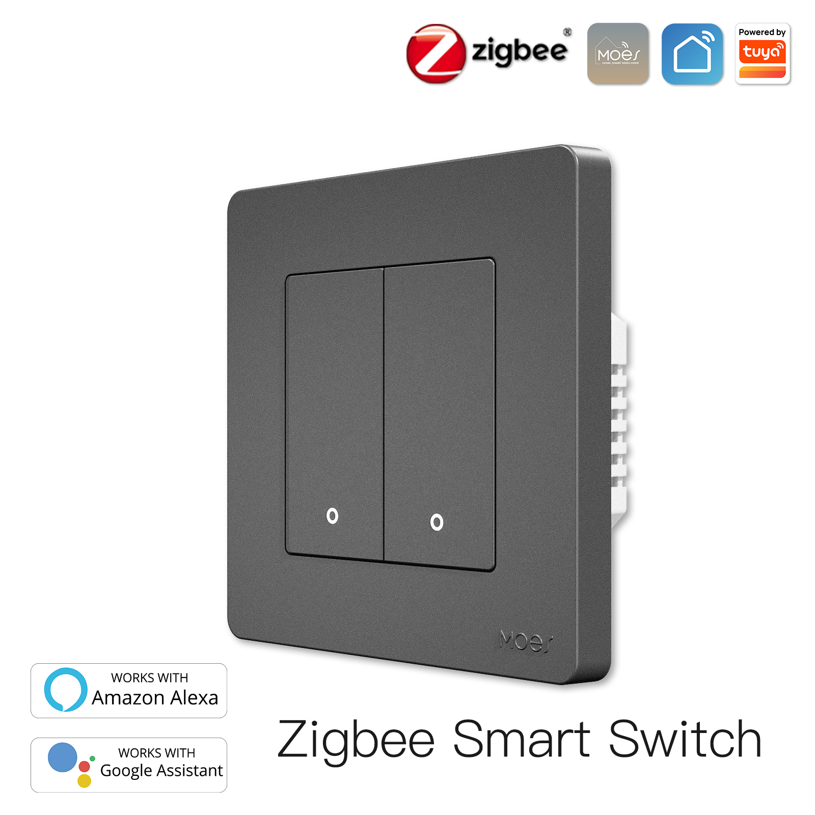 Zigbee Grey 2gang