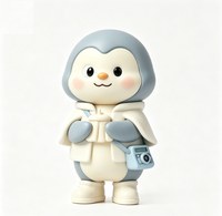 Figurine d'art personnalisée Pingouin en PVC et ABS, Statue de personnage de dessin animé, Fabrication OEM en Chine, Figurine personnalisée pour la vente en gros de produits de marque