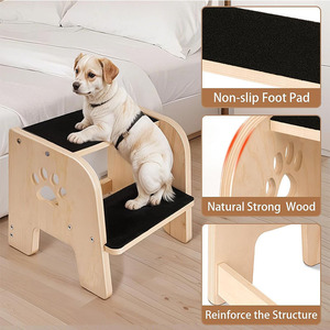 Custom-made wooden dog climbing frame, pet stairs, home <b>ladder</b> for dogs and cats, pet steps, auxiliary <b>ladder</b>. - Product Image 3