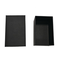 Boîte cadeau personnalisée en carton noir avec pelliculage mat, revêtement UV, fermeture magnétique, inserts personnalisés avec logo pour bijoux/montres/bougies