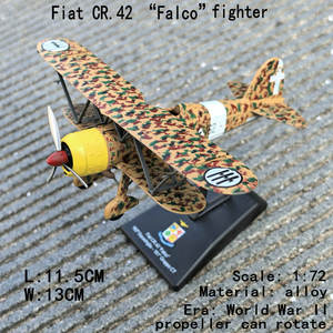 Modellini di Aerei della Seconda Guerra Mondiale 1/72, Caccia Fiat CR.42 Biplano 1:72, Kit Modellini di Aerei Italiani in Metallo Pressofuso - Product Image 2