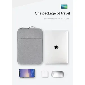 Сумка для ноутбука совместимая с 13/14/15/<span class=keywords><strong>16</strong></span> дюймов MacBook Air Mac Pro M1 Поверхностная сумка для компьютера Dell <span class=keywords><strong>HP</strong></span> с карманом - Product Image 5