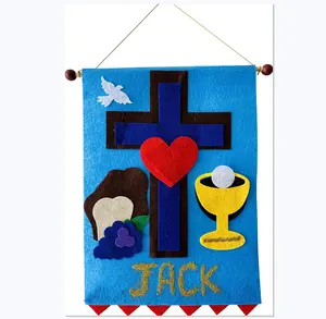 Works Erstkommunion Banner Kit für Jungen oder Mädchen Catholic Craft Pack Pew Decoration Set