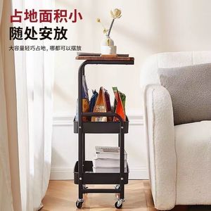 Carrito de almacenamiento móvil tipo estantería, estante de almacenamiento de pie para cocina, dormitorio, estante para refrigerios de varias capas, baño y aseo - Product Image 2