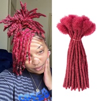 Estensioni Dreadlock 20 Root/impacchi 100% capelli umani in pieno fatto a mano morbido e facile da installare per l'estensione dei capelli