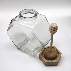 Tarro <span class=keywords><strong>de</strong></span> cristal para miel Hexagonal, Mini bote para miel - Product Image 2
