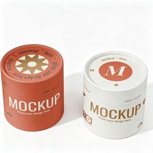 Eco-Friendly Craft Paper Tube Packaging Cylinder Box with Gold <b>Foil</b> Design for Cosmetic Products Gift & Craft Use - Product Image 1
