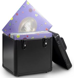 Boîtier <span class=keywords><strong>CD</strong></span> LP stockage <span class=keywords><strong>de</strong></span> disques vinyles mallette à outils en aluminium Boîte <span class=keywords><strong>de</strong></span> rangement <span class=keywords><strong>CD</strong></span> & LP - Product Image 2