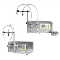 Machine de remplissage automatique double tête G25B-1 à pompe magnétique pour crème, bouteilles métalliques et plastiques, spiritueux, savon liquide, lait