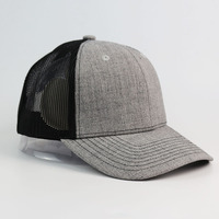 Casquette de baseball unisexe en coton avec logo brodé personnalisé, 6 panneaux, maille, fermeture snapback, style trucker