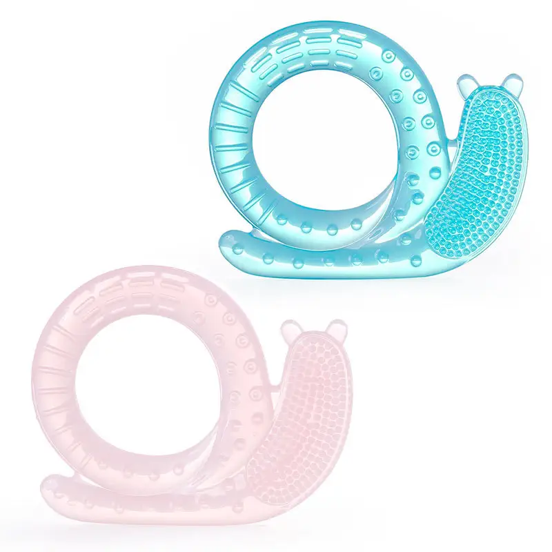 Silicone Liquid Snail Teething Upgrade Pure Liquid Silicone Baby Teether Toothbrush Infant Cartoon Shape DIY Accessories