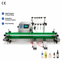 Machine de remplissage de liquides cosmétiques haute précision avec convoyeur pour la ligne d'emballage de parfums, d'huiles essentielles, de sérums et de gels pour ongles