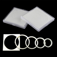 Carré Coin Capsule Snap Holder Plastique Argent Dollar Coin Capsule 2x2 Pouces Demi Dollar Holder Coin Capsule Case