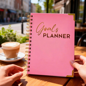 Carnet de planification hebdomadaire 2026 rose personnalisé avec estampage doré pour filles, reliure spirale, couverture rigide, impression usine - Product Image 2