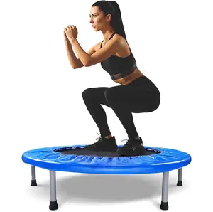 Mini trampoline pliable à élastique stable et silencieux 40 "/48"/50 "Mini trampoline de saut pour adulte Fitness
