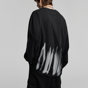 เสื้อยืดแขนยาวคอตตอนพรีเมียมเนื้อหนัก 300GSM แบบวินเทจทรงหลวมไหล่ตก สั่งทำได้ - Product Image 3