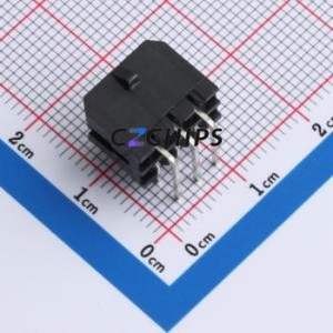 W300220KC-6PB2123 Wire-to-Board Pin Header Bent Lead Through Hole,P=3mm Connector 2x3P 3mm Right Angle Insert Micro-Fit (MX 3.0) - Product Image 2