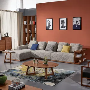 现代设计客厅沙发沙发套装家具木框无臂沙发带茶几皮革家居家具欧洲