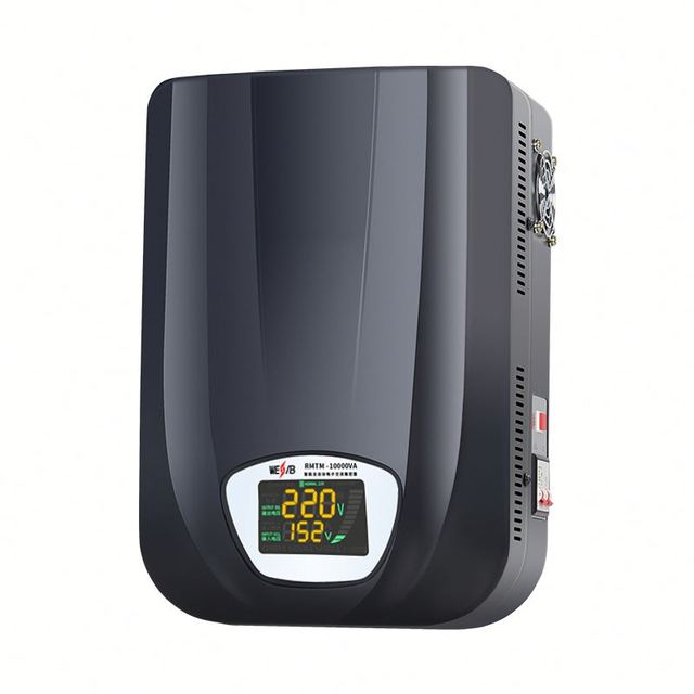 Automatic Digital Voltage Stabilizer Single Phase AC 10 KVA Wall-Mounted Smart SVC for Home Use
