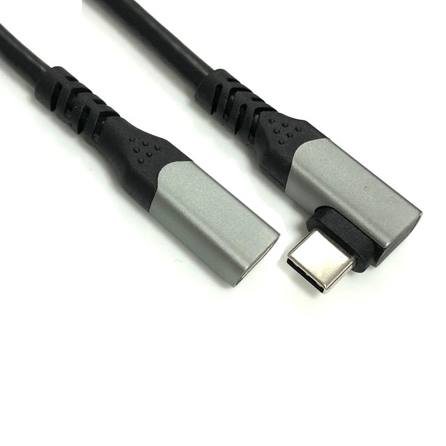 USB-C to USB-C Right Angle 90 Degree Cable 1M High Speed Cable for Laptop Smartphone Tablet Peripherals