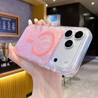 Coque de téléphone magnétique scintillante à couverture intégrale antichoc en TPU souple compatible avec la recharge sans fil pour iPhone 17 16 15 14 13