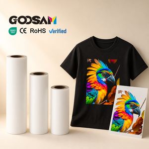 Rollo de Película PET DTF GOOSAM de Doble Cara, Despegable en Frío y Caliente, 30cm 33cm 60cm 100m 75um, Transferencia de Calor para Impresión de Camisetas y Prendas - Product Image 1