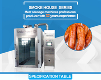 Nouvelle Machine à Fumer Industrielle 2025 pour Saucisses, Fumoir Commercial Électrique pour Viande, Poulet, Bœuf, Four de Fumage en Acier Inoxydable 304, 500 kg