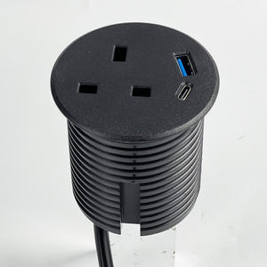 13A clasificado USB integrado <span class=keywords><strong>solitario</strong></span> sofá muebles forma pequeña Circular escritorio energía ojal Compatible Industrial Hospital - Product Image 3