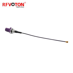 Nhà Máy Trực Tiếp Fakra Tím D Loại Để Ufl 1.37Mm Rf Coaxai Nối Jumper Lắp Ráp Cáp 15Cm Trong Kho Rohs - Product Image 3