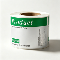 Étiquettes personnalisées en PP pour flacons de 3 ml à 30 ml, adhésives, en PVC vinyle, imperméables, séchage rapide, résistantes aux UV et à la chaleur, respirantes, autocollants personnalisés
