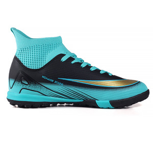 Zapatos de Fútbol de Caña Alta, Parte Superior Sintética, Forro de Malla, Suela de Goma, Unisex, Transpirables, Tacos de Entrenamiento - Product Image 5