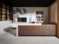 Ensemble de chambre à coucher en bois de manguier massif au design moderne et luxueux, couleur et taille personnalisables, mobilier commercial pour hôtel 5 étoiles/café, garantie 5 ans