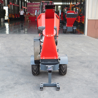 Nouvelle conception de broyeur de bois à tambour 15HP, machine à broyer les branches d'arbres, moteur à essence 15HP, broyeur de bois de 120 mm au prix d'usine