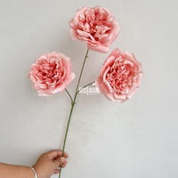 MSFAME Fleurs Artificielles Emballage Boîtes D'expédition Blanc Satin Rose Prix Bouquet Soie Fleur Roses