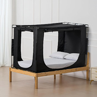 Tente de lit occultante sensorielle universelle pour chambre et salon, moustiquaire privée quatre saisons en taffetas de polyester pour usage domestique