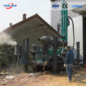 מכונת קידוח בארות מים פנאומטית הידראולית זחלית עם הרמה בגז, סירקולציה הפוכה של אוויר ומערכת בקרה מרחוק - Product Image 5