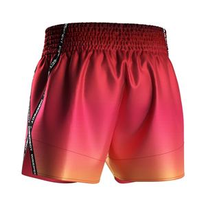 Shorts de Muay Thai en polyester OEM en gros, soyeux et lisses, pour le fitness, la boxe thaï et le MMA – Vêtements d'arts martiaux en gros - Product Image 4