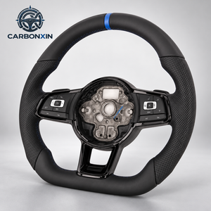 Volant en cuir pour Volkswagen MK7 R Golf 7 Gti GTD Golf7.5 Mk 7.5 Jetta Tiguan Passat VW CC Bora 2016 2013 2015 2019 - Product Image 3
