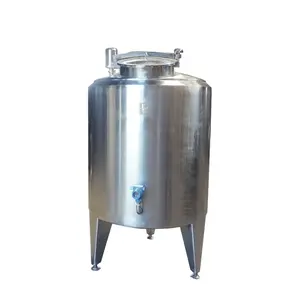 1000 liter high output stainless steel milk beverage heating cooling tank