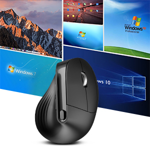 Prezzo di fabbrica ricaricabile verticale ergonomico 2.4Ghz senza fili Mouse 7-colore rgb luce per PC portatile Home Office - Product Image 2