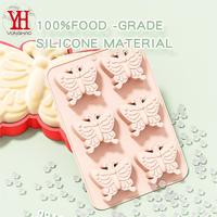 Moule à gâteau en silicone 6 cavités en forme d'abeille pour fudge, gelée, riz – Outil de cuisson écologique, non toxique, pour la maison, artisanat, cuisine